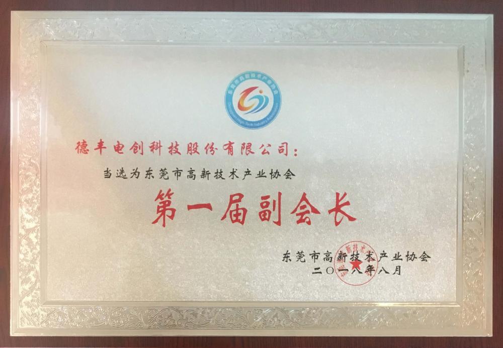 Dongguan High-tech Industry Association Vice President Unit
